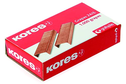 Kores 2 200 agrafes cuivrées, 24/6 - Amazon France à 4.91€