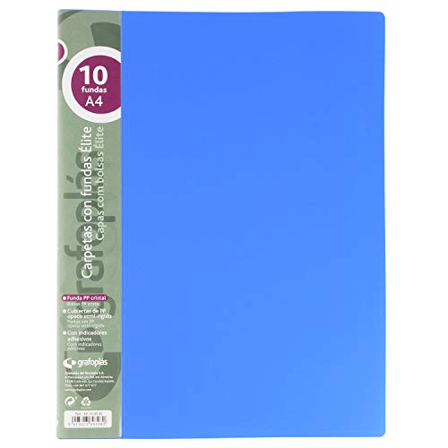 Grafoplás 98140930 Ellite Ordner mit Hüllen, Polypropylen... - Maison & Cuisine Amazon Allemagne à 5.47€