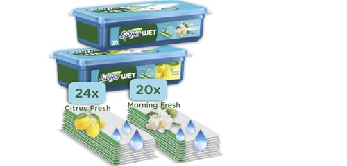 Swiffer Wet Lave-vaisselle, 44 Chiffons humides, Citron et... en promo à 8,80€ (-56%) sur Amazon FR