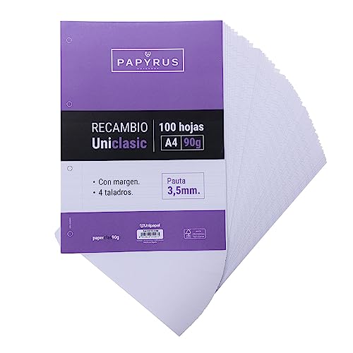 Unipapel Nachfüllblätter mit Richtlinie 3,5 mm, 90 g, mit... - DIY & Tools Amazon Germany à 4.44€