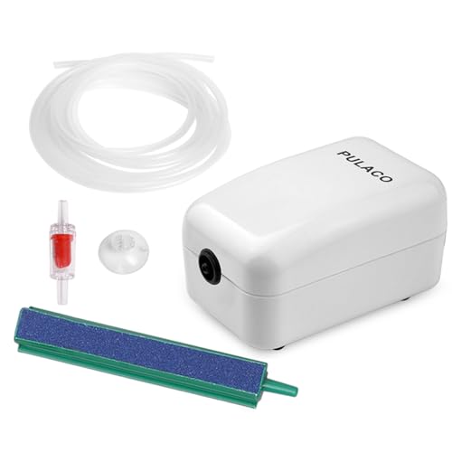 PULACO Ultra Quiet Mini Aquarium Fish Tank Air Pump for... - Animalerie en promo à 6.79€