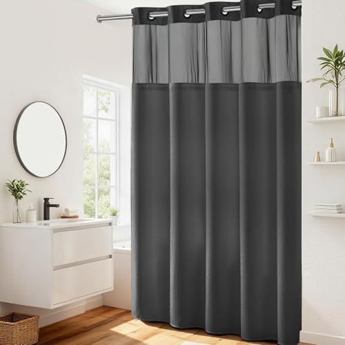 River Dream Rideau de Douche à Tissage gaufré sans Crochets... - Maison & Cuisine en promo à 38.38€