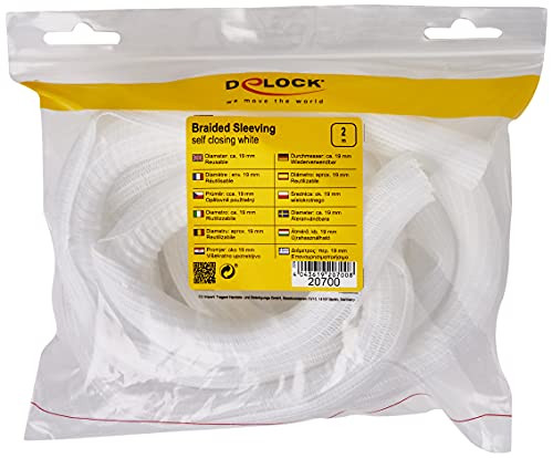 Delock Geflechtschlauch selbstschließend 2 m x 19 mm weiß - Jardin & Extérieur Amazon Allemagne à 11.10€