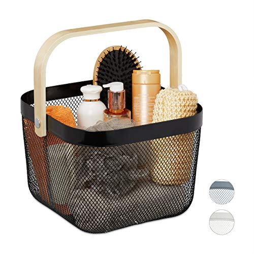 Relaxdays Storage Basket, with Handle, Clothes, Deco, Steel... - Amazon Royaume-Uni à 24.02€
