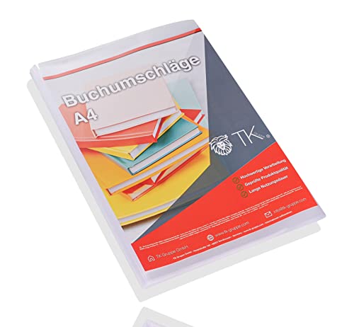 50x Buchumschlag - transparent klar DINA4 - für Bücher... - Fournitures Bureau Amazon Allemagne à 5.49€