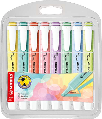 STABILO swing cool Pastel - Highlighter - Pack of 8... - Fournitures Bureau en promo à 6.49€