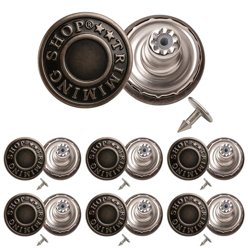 17mm Messing Jeans Knöpfe Schwarz Strass und Stifte mit... - Loisirs Créatifs Amazon Allemagne à 2.99€