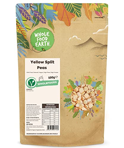 Wholefood Earth Yellow Split Peas 500 g | GMO Free |... - Deal du jour à 1.20€