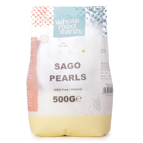 Wholefood Earth Sago Pearls 500 g | GMO Free | Natural - Bon plan à 4.04€