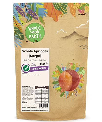 Whole Food Earth® - Whole Apricots (Large) 250 g | GMO Free... - Amazon Royaume-Uni à 3.87€