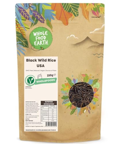 Wholefood Earth Black Wild Rice USA 250 g | GMO Free |... en promo à 12,17€ (-0%) sur Amazon UK