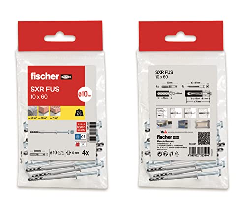 Fischer 544319 Sxr, 8 x 100/4 unités, multicolore en promo à 16,84€ (-64%) sur Amazon FR