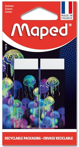 Maped DeepSea Paradise – Gomas de goma blanca – Borradores... - Fournitures Bureau Amazon Espagne à 3.27€