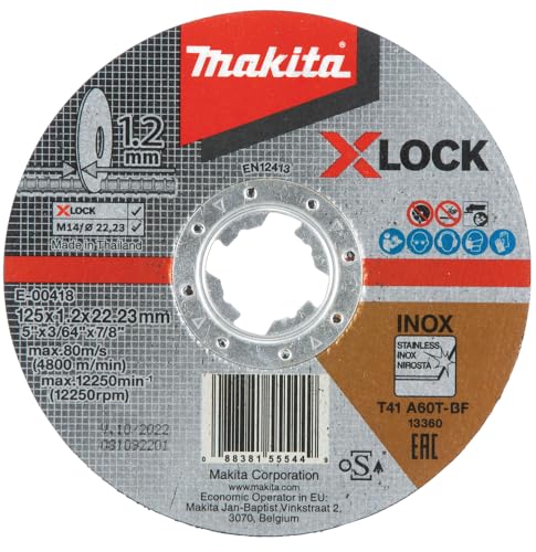Makita E-00418 E-00418-Disco Corte Fino x-Lock... - Bricolage & Outils Amazon Espagne à 1.91€