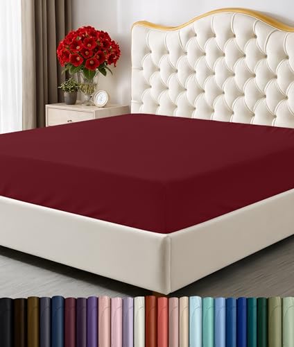 Utopia Bedding Full Fitted Sheet - Bottom Sheet - Deep... - Maison & Cuisine en promo à 14.56€