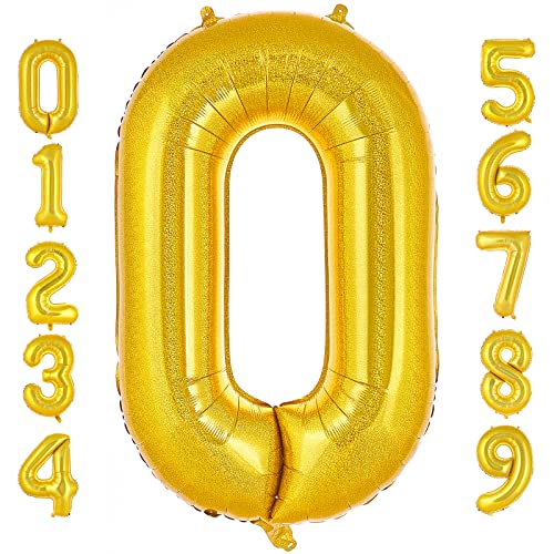 PartyWoo Zahlen Luftballon, Folienballon 0, 40 Zoll Riesen... - Sports & Fitness Amazon Allemagne à 1.00€