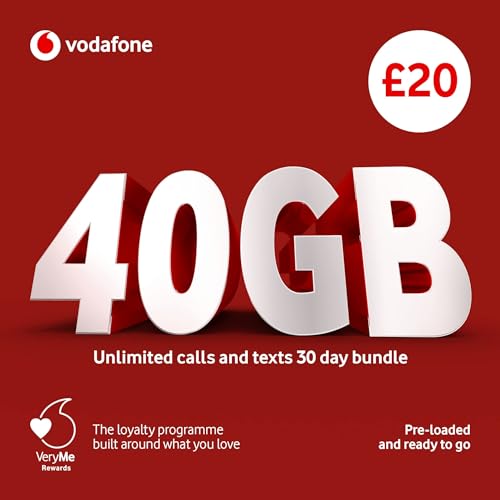 Vodafone Pay As You Go £20 Sim - High-Tech & Électronique Amazon Royaume-Uni à 1.99€