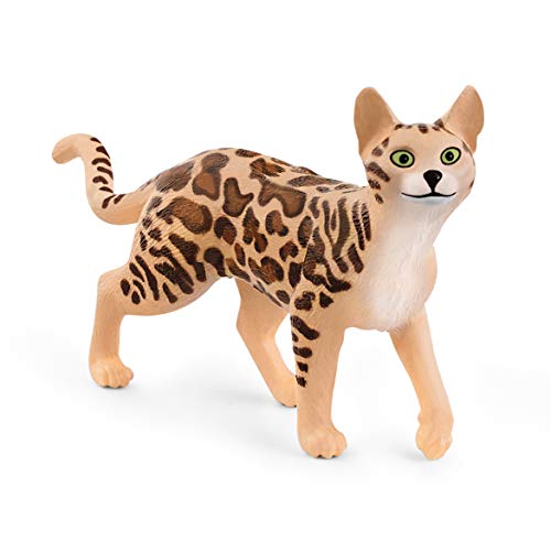 SCHLEICH 13918 Bengal Katze, für Kinder ab 3+ Jahren, Farm... - Jouets & Jeux en promo à 2.49€
