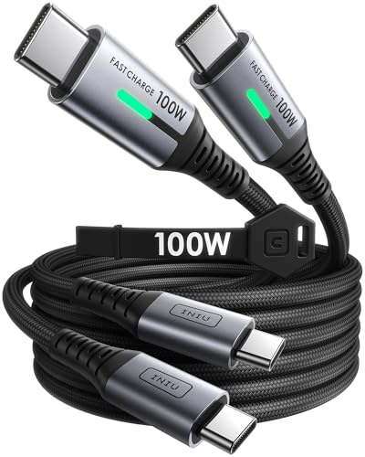 INIU USB C Cable, [2 Pack 2m 100W] 20V/5A PD QC 4.0 Fast... - High-Tech & Électronique en promo à 9.47€