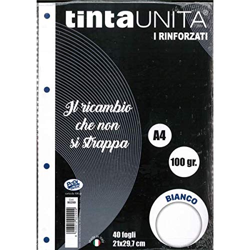 Ricambio Rinforzato Maxi Tintaunita A4 Fogli Bianchi - Fournitures Bureau Amazon Italie à 1.99€
