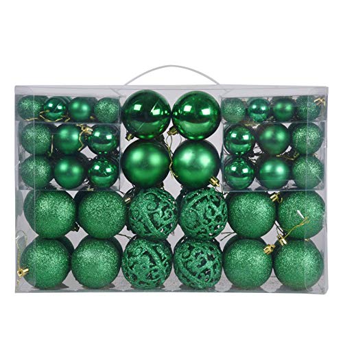 Paquete de 100 adornos de bolas de Navidad (verde) - Jouets & Jeux Amazon Espagne à 63.07€