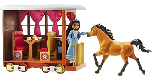 ​Spirit Untamed Lucky’s Train Home Playset, Train with... - Jouets & Jeux Amazon Royaume-Uni à 19.99€