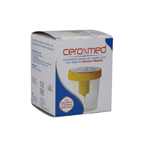 Ceroxmed Contenitore Urina con Sistema Vacuum System, 100ml - Maison & Cuisine Amazon Italie à 1.19€