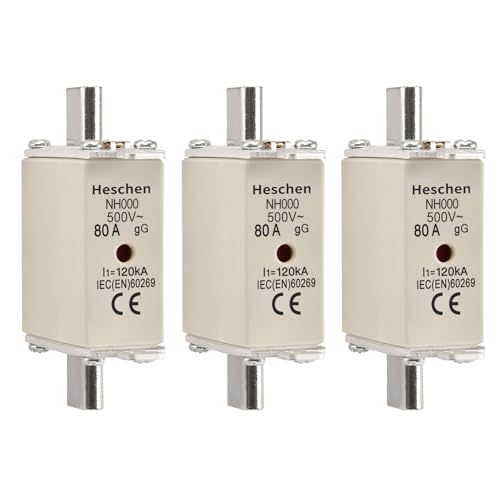 Heschen NH Fuse Link NH000 80A gG, Indicateur Avant... - Beauté & Parfums Amazon France à 10.06€