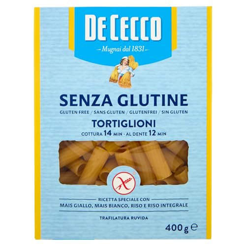 De Cecco Senza Glutine - Tortiglioni N.23, 400g - Épicerie Amazon Espagne à 2.49€