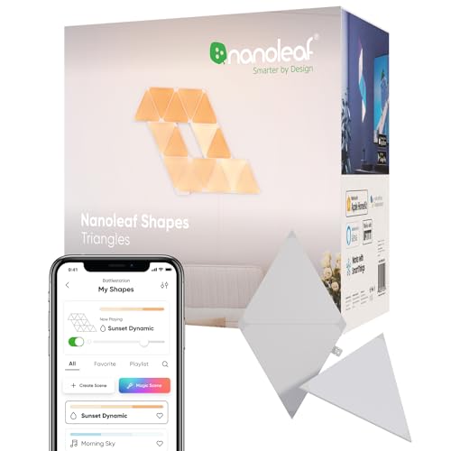 Nanoleaf Shapes Triangle Pack d'Extension, 3 Panneaux... - High-Tech & Électronique Amazon France à 27.50€