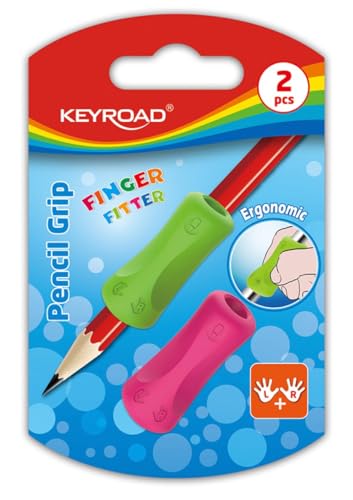 Keyroad KR971539 Soft Pen Grip TPR 16 x 17 x 37 mm, 2... - Bon plan à 3.53€