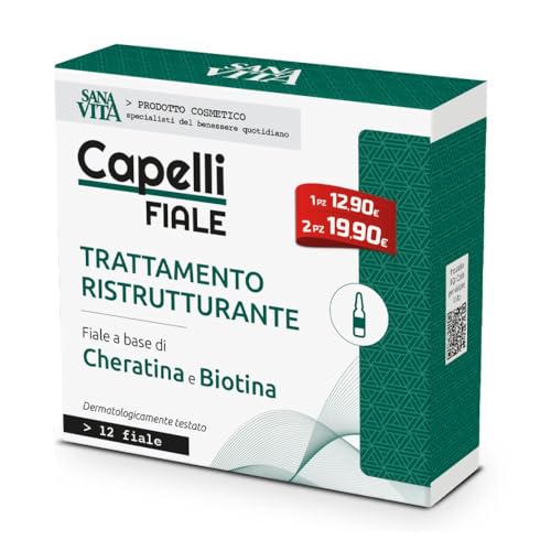 Sanavita Sanavita Ampoules with Keratin, 12 Ampoules of 10... - Beauté & Parfums en promo à 8.45€