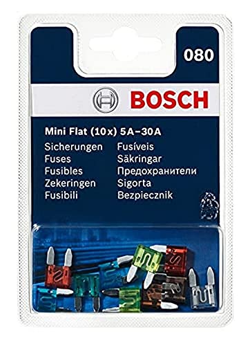 Bosch Pack de 10 mini fusibles de 5A a 30A - Bricolage & Outils Amazon Espagne à 4.10€