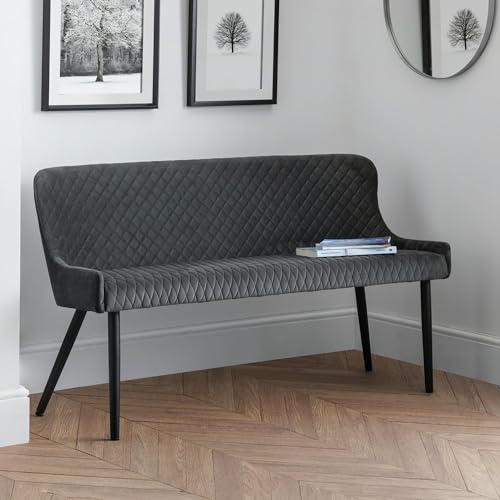 Julian Bowen Luxe Bank mit hoher Rückenlehne, grau - Maison & Cuisine en promo à 240.24€