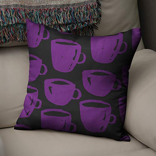 Le Jardin du Lin Kissen Zierkissenbezug Kissenbezug, Lila &... - Maison & Cuisine en promo à 6.99€