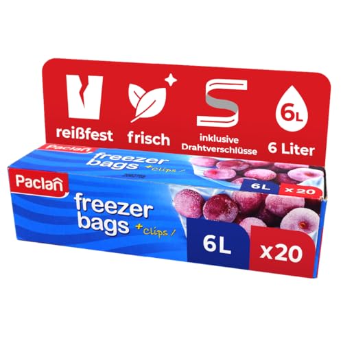 Paclan, Bolsas para congelación de 6 litros, 20 unidades... - Maison & Cuisine en promo à 2.39€
