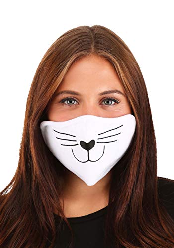 Adult Cat Face Mask White Standard - Animalerie Amazon France à 5.20€