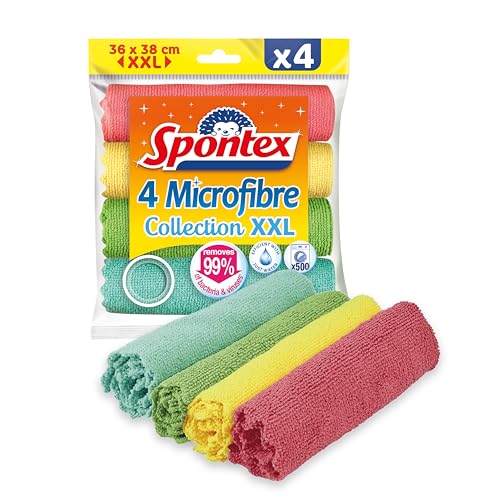 SPONTEX - Microfibre Collection XXL - 4 Microfibres XXL... en promo à 4,99€ (-83%) sur Amazon FR