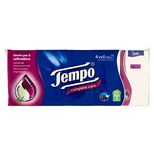 Tempo Fazzoletti Tascabili Complete Care, 10 pacchetti da 9... - Épicerie en promo à 2.28€