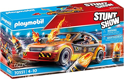 PLAYMOBIL Stuntshow 70551 Crashcar, Für Kinder von 4-10... - Jouets & Jeux Amazon Allemagne à 32.50€