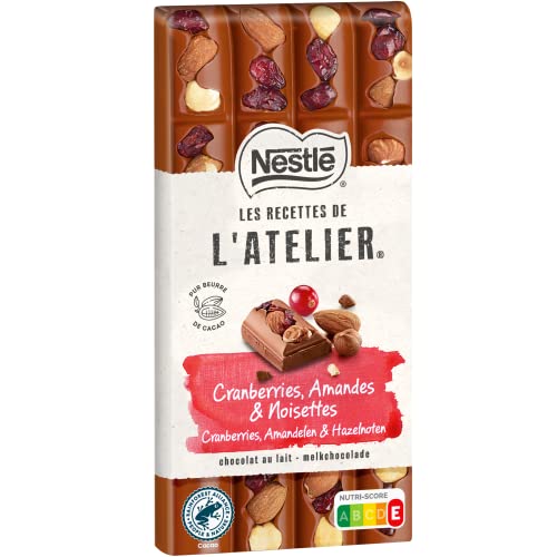 Nestlé Les Recettes de L'Atelier - Tablette Chocolat Lait... en promo à 3,64€ (-84%) sur Amazon FR