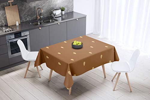 Le Jardin du Lin Küchendekoration, Tischdecke, Brauntöne... - Maison & Cuisine Amazon Allemagne à 6.69€