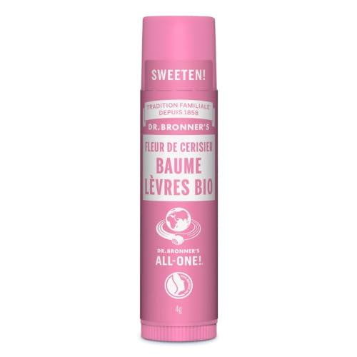Stick à lèvres fleur de cerisier Dr Bronner's 4 gr en promo à 5,99€ (-42%) sur Amazon FR