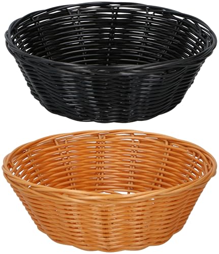 alpina Brotkorb-Set - 2 Stück - Weidenkörbchen - Braun und... - Maison & Cuisine Amazon Allemagne à 2.46€