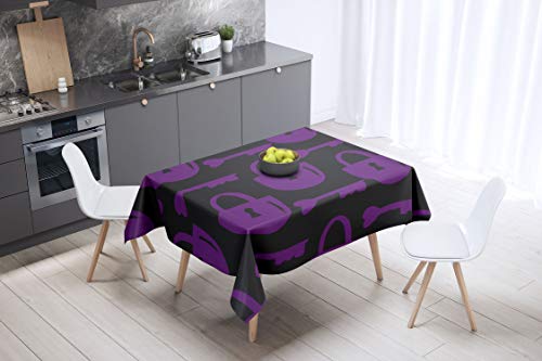 Le Jardin du Lin Küchendekoration, Tischdecke, Lila... - Maison & Cuisine en promo à 6.33€