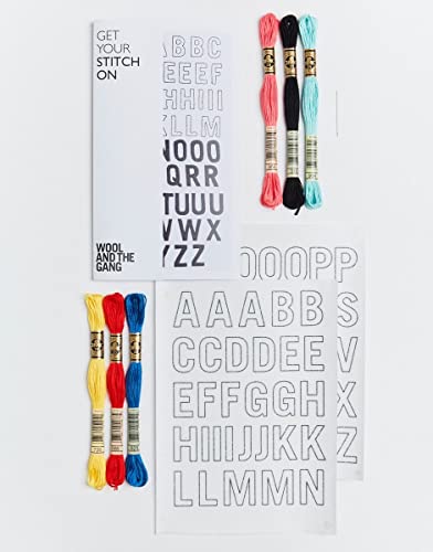 Wool and the Gang Word Up! Beginner Embroidery Kit - Loisirs Créatifs Amazon Royaume-Uni à 5.67€