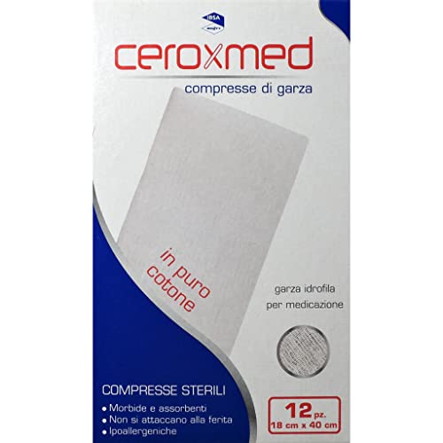 GARZA CEROXMED 18X40CM 12PZ - Santé & Bien-être Amazon Italie à 1.58€