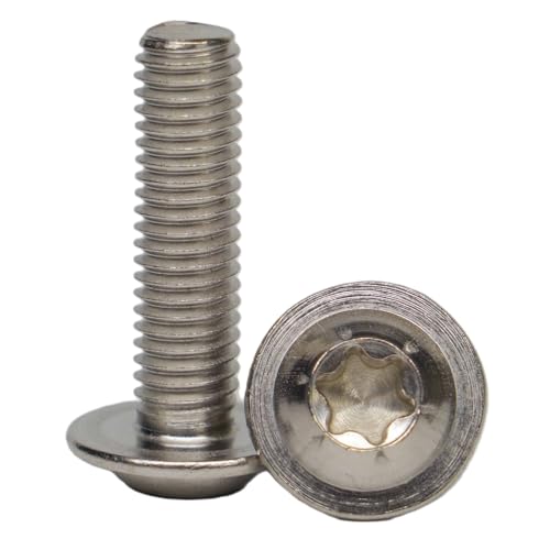 AGBERG - Tornillos de cabeza lenticular M6 x 65 con brida y... - Amazon Espagne à 12.38€