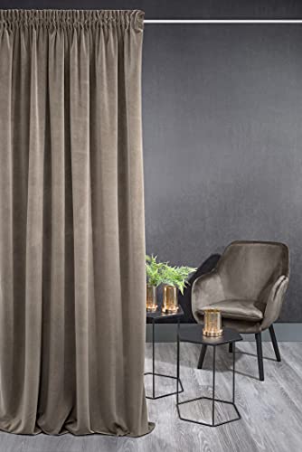 Eurofirany KRISTI Vorhang Samt Velvet Weich Kräuselband -1... - Maison & Cuisine Amazon Allemagne à 21.59€