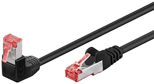 Goobay 51541 CAT 6 Patchkabel, Highspeed, 90 Grad Stecker... en promo sur Amazon